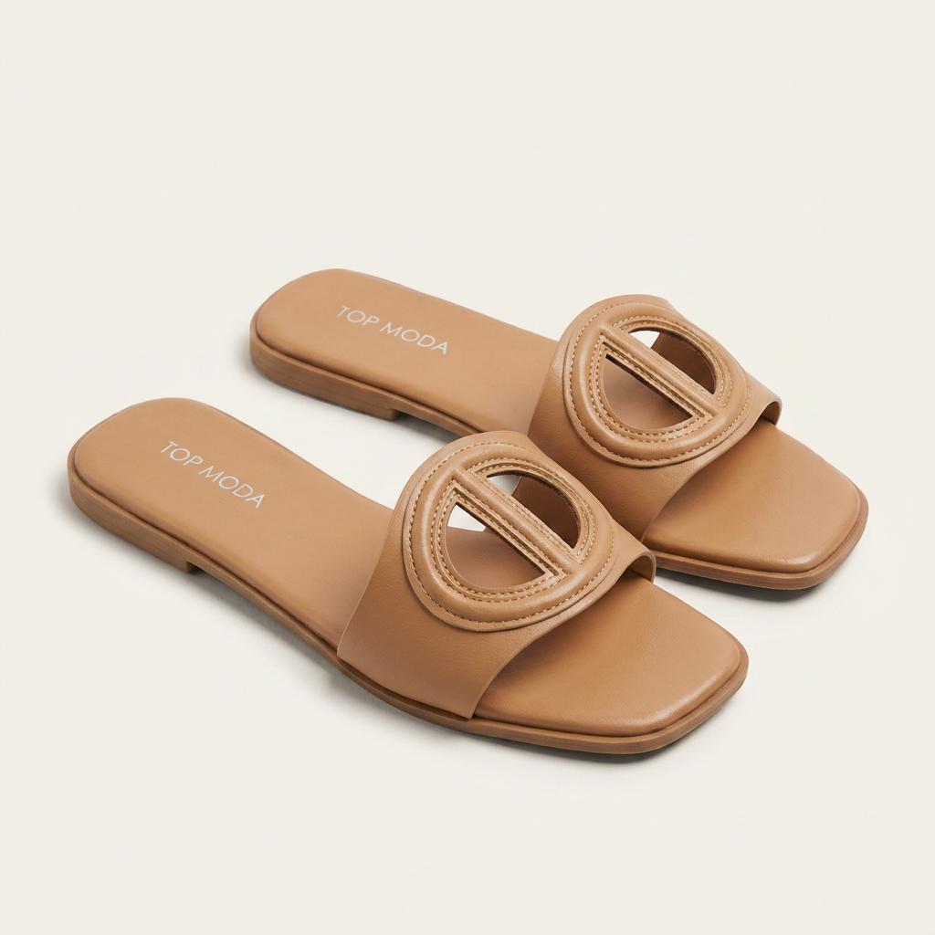 SandaliasTop Moda · CAMEL/PU
