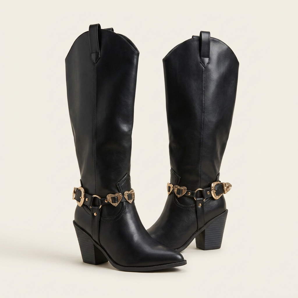 Botas Top Moda · EMERGE-22 · BLACK PU
