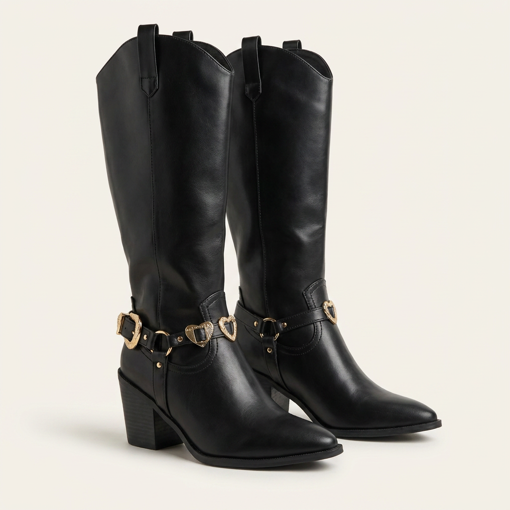 Botas Top Moda · EMERGE-22 · BLACK PU