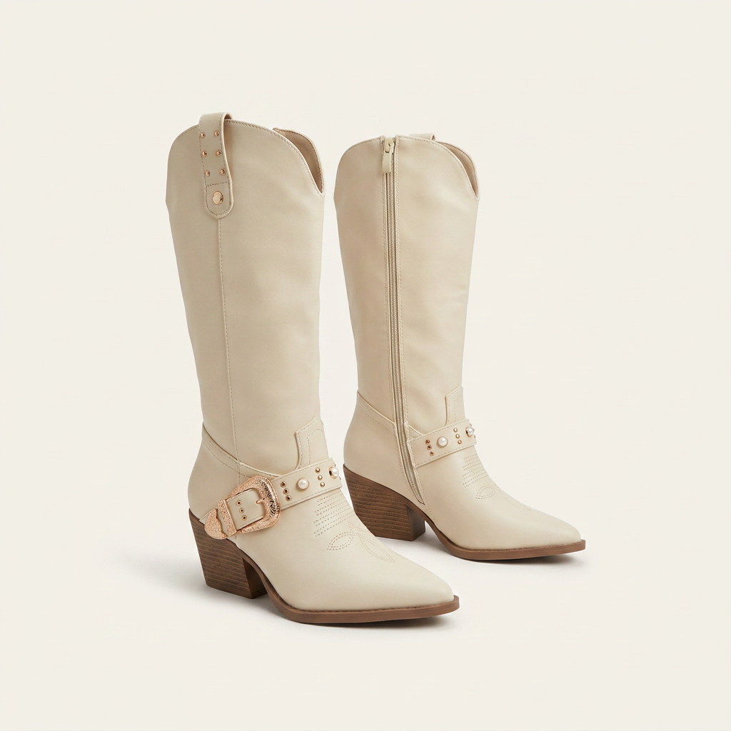 Botas Top Moda · JUBILEE-35 · IVORY PU
