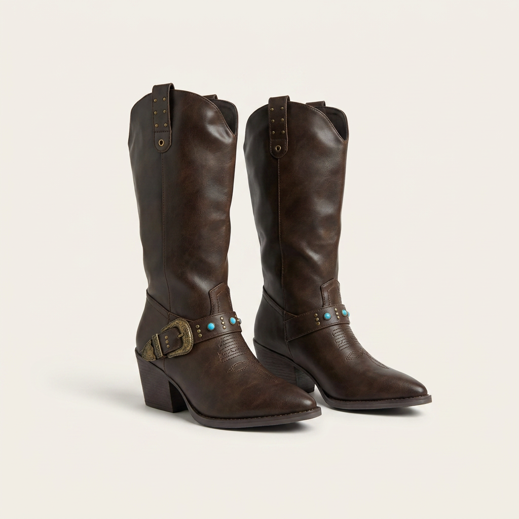 Botas Top Moda · JUBILEE-35 · BROWN PU