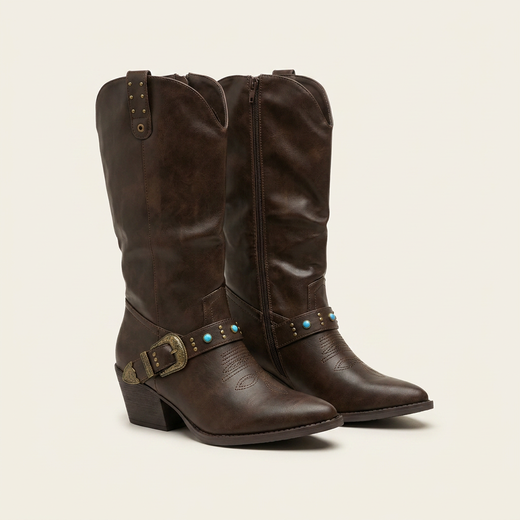 Botas Top Moda · JUBILEE-35 · BROWN PU