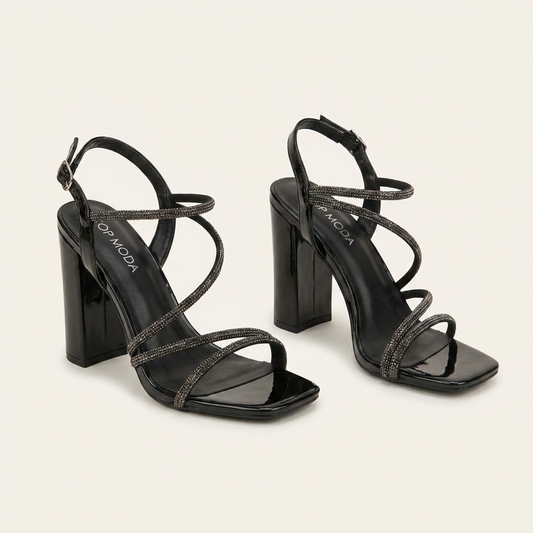 Sandalias Top Moda · BLACK PAT